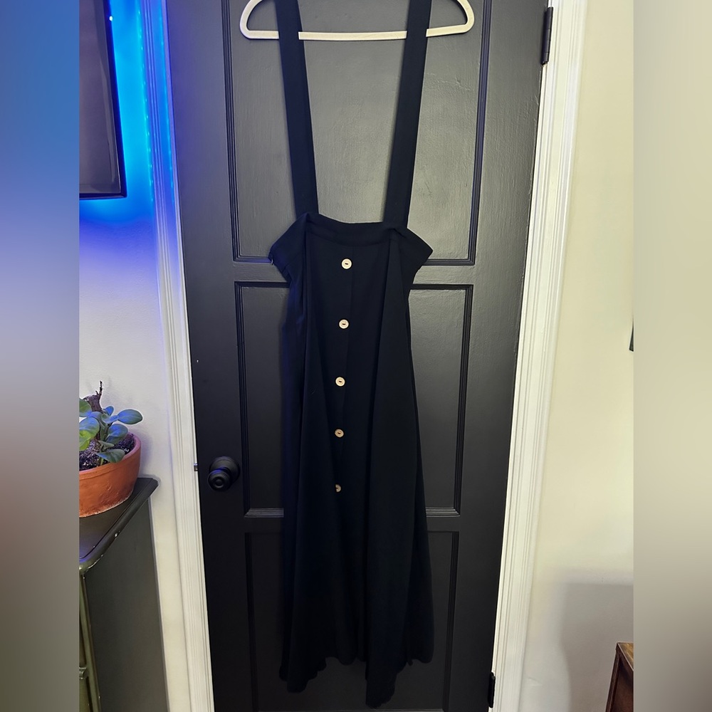 Black Suspenders Skirt Size L
